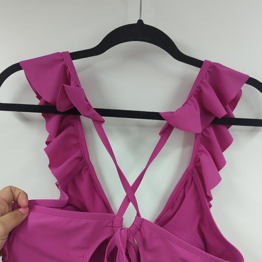 TIME And TRU One-Piece Ruffle Swimsuit - Picture 8 of 9